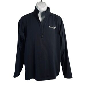 Balboa Bay Club | Womens Black Quarter Zip Performance Pullover Top | Size Large